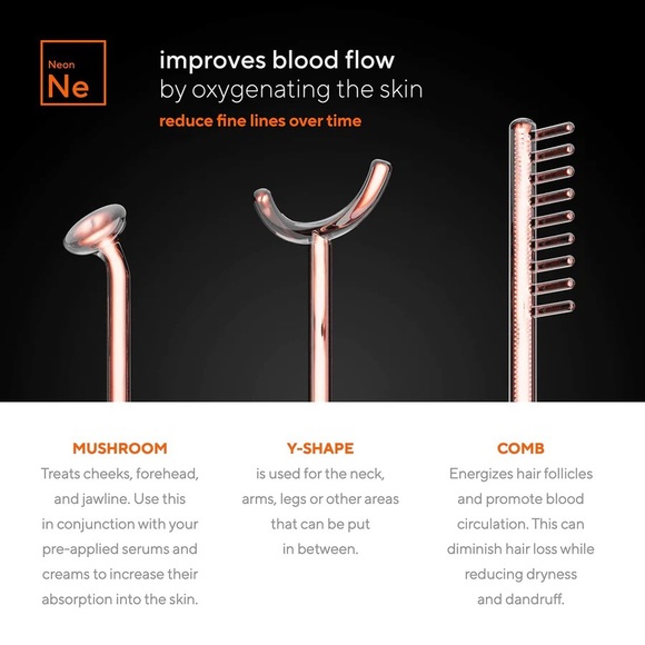 NIB Pure NuDerma Professional Skin Laser Therapy Wand Neon Argon Hair Regrowth - Picture 15 of 16